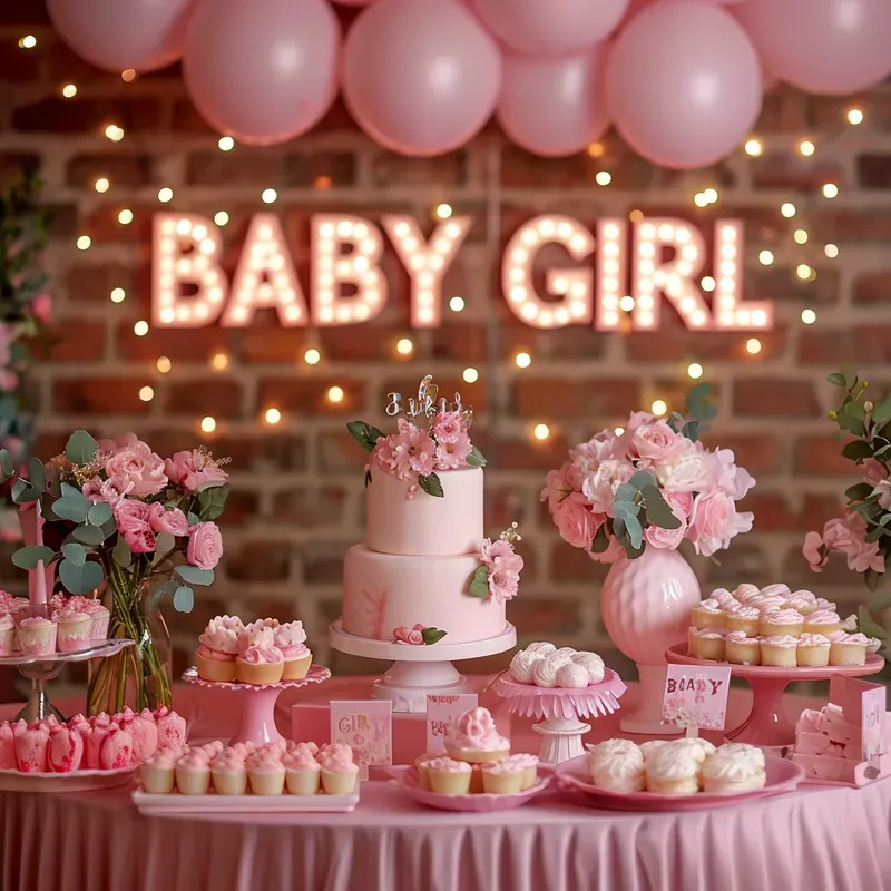 Baby Shower Or Gender Reveal Party Scenes