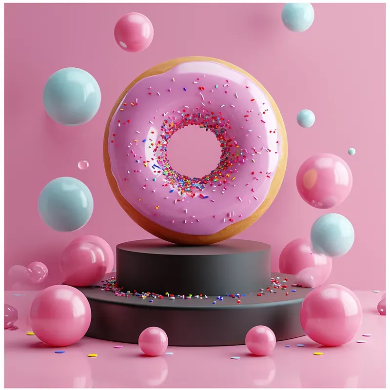 3D Soft Pop Food Dessert Displays