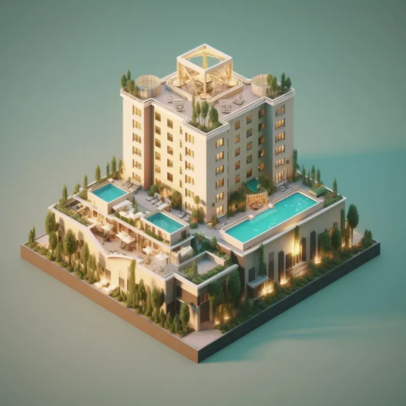 Stunning 3D Isometric Buildings