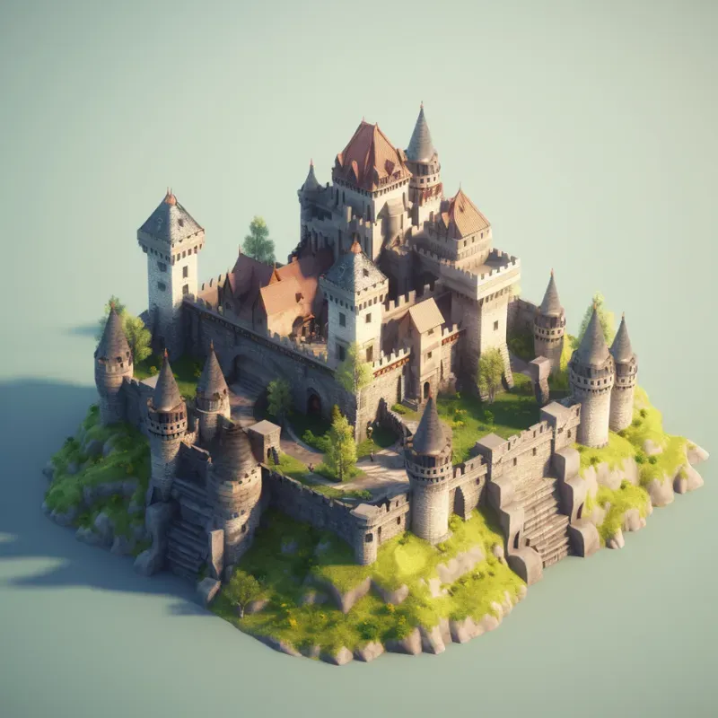 Stunning 3D Isometric Buildings