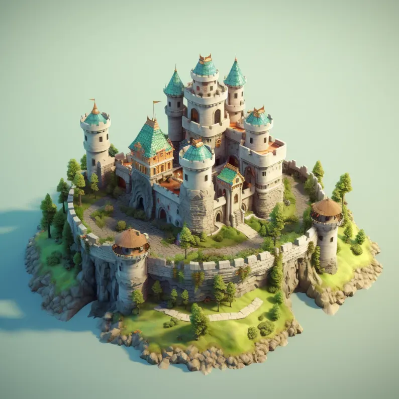 Stunning 3D Isometric Buildings
