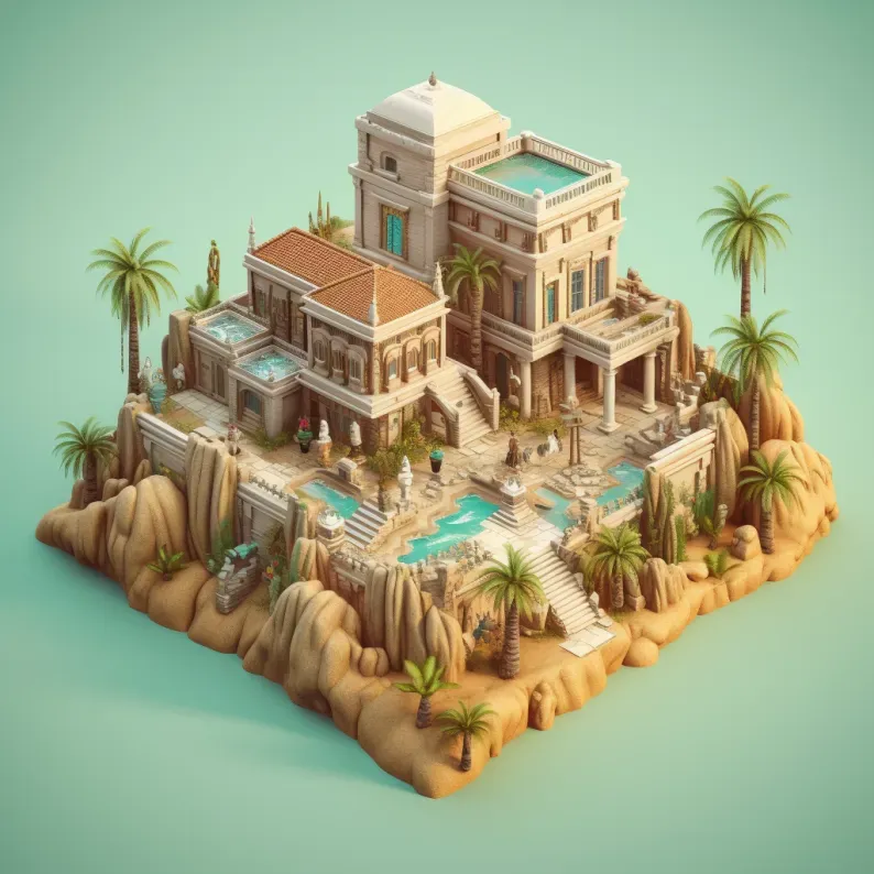 Stunning 3D Isometric Buildings