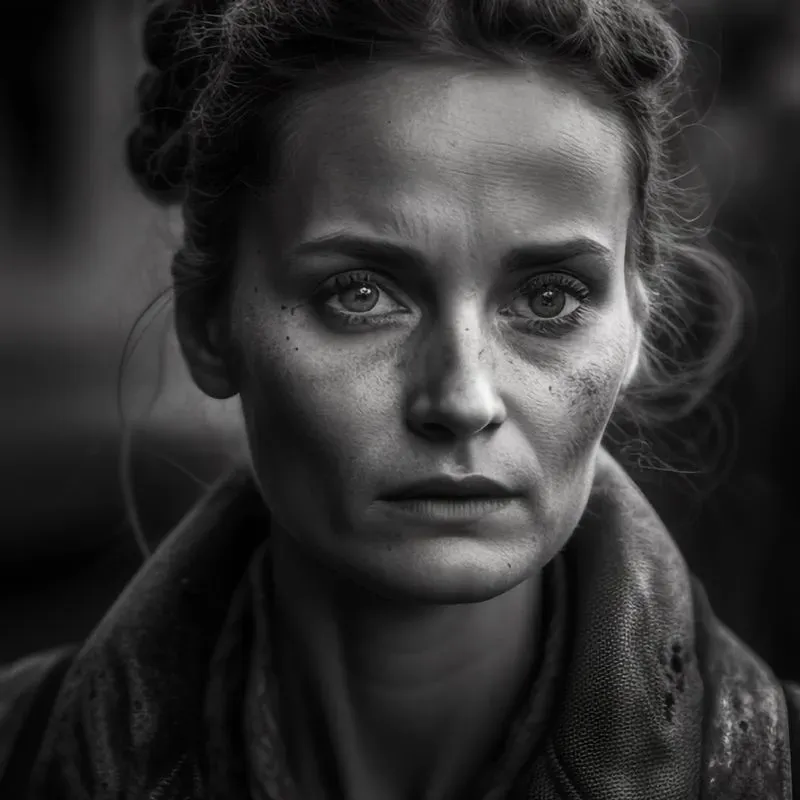 Bw Portraits Of Traditional Women