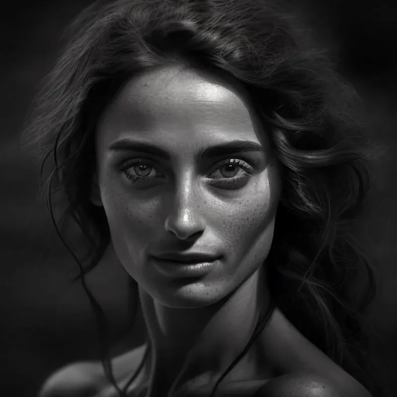 Bw Portraits Of Traditional Women