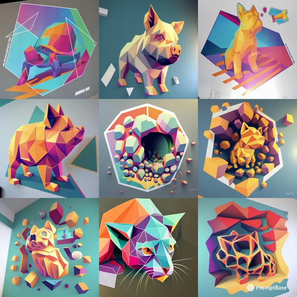 Geometric 3D Vector Shapes