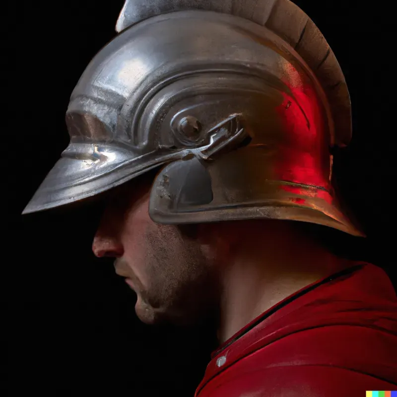 Decorated Helmets Profile Photographs