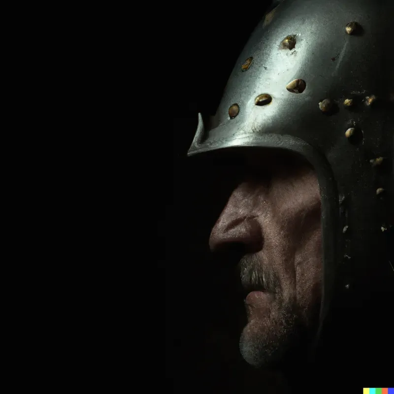Decorated Helmets Profile Photographs