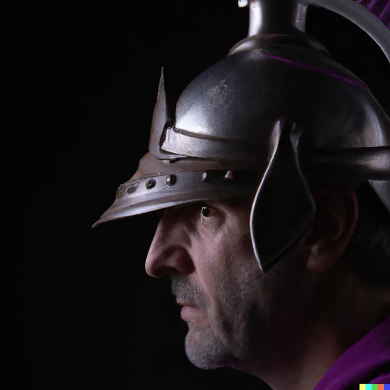 Decorated Helmets Profile Photographs