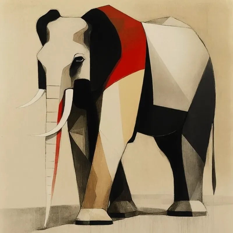 Abstract Animal Drawings