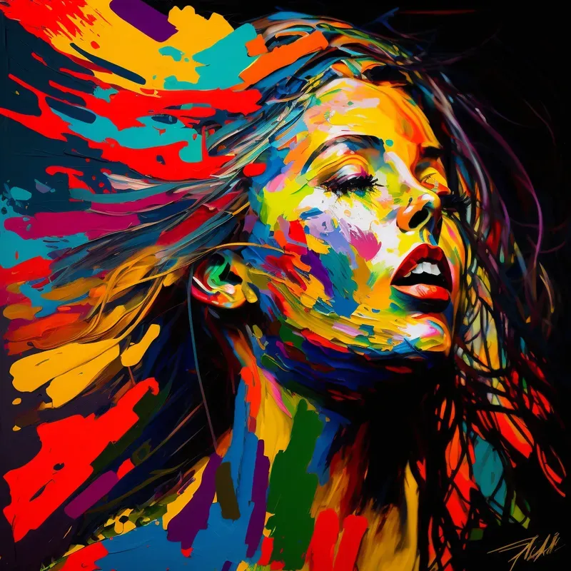 Abstract Portrait Drawings
