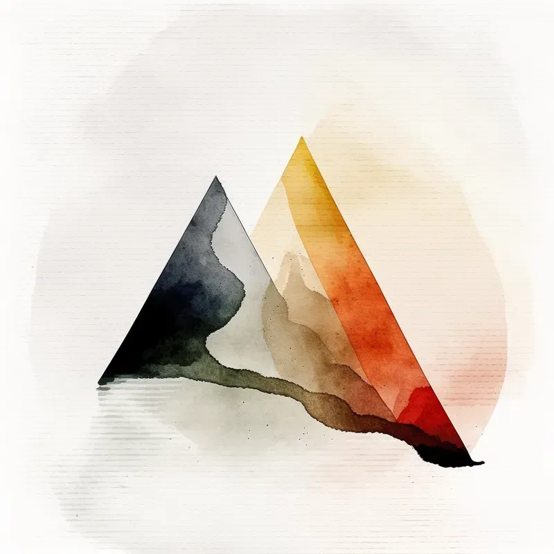 Abstract Watercolor Drawings