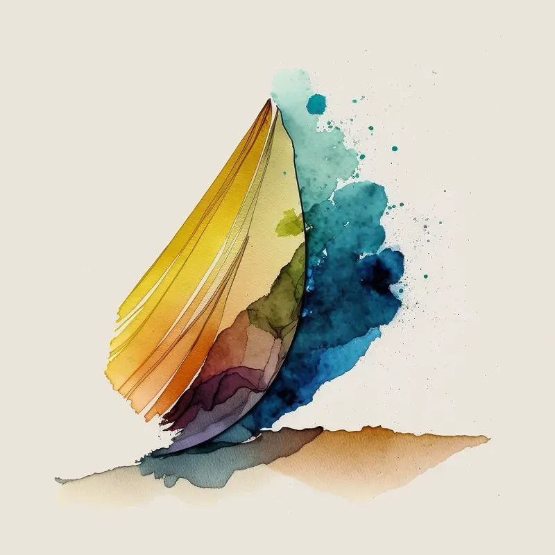 Abstract Watercolor Drawings