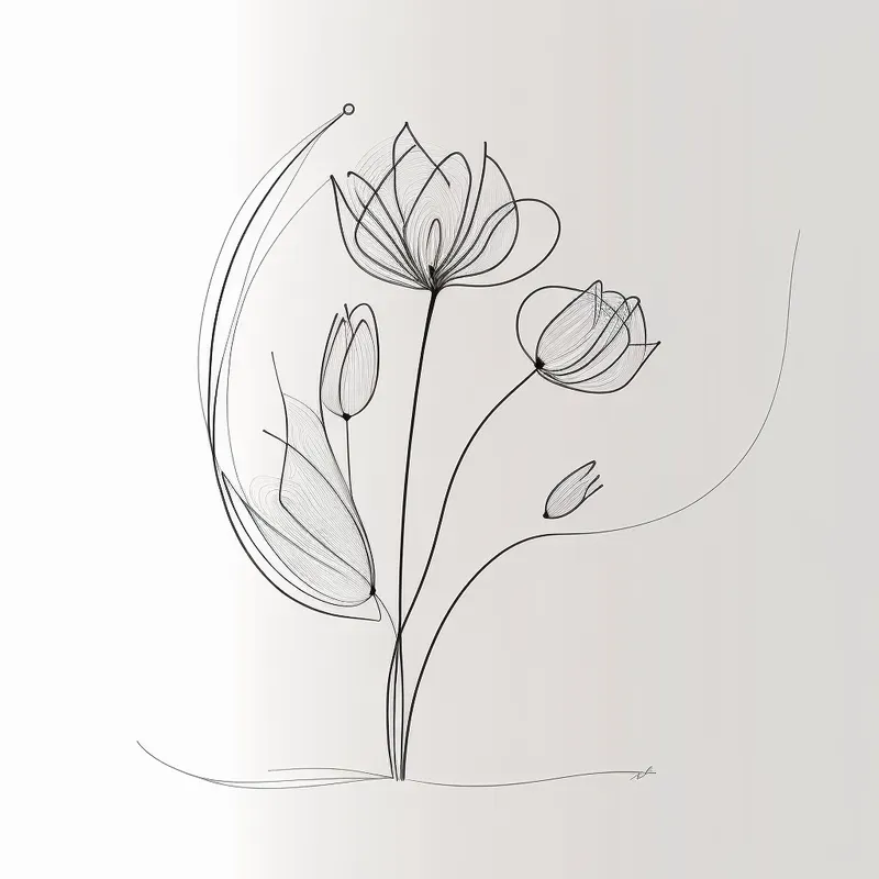 Floral Drawings