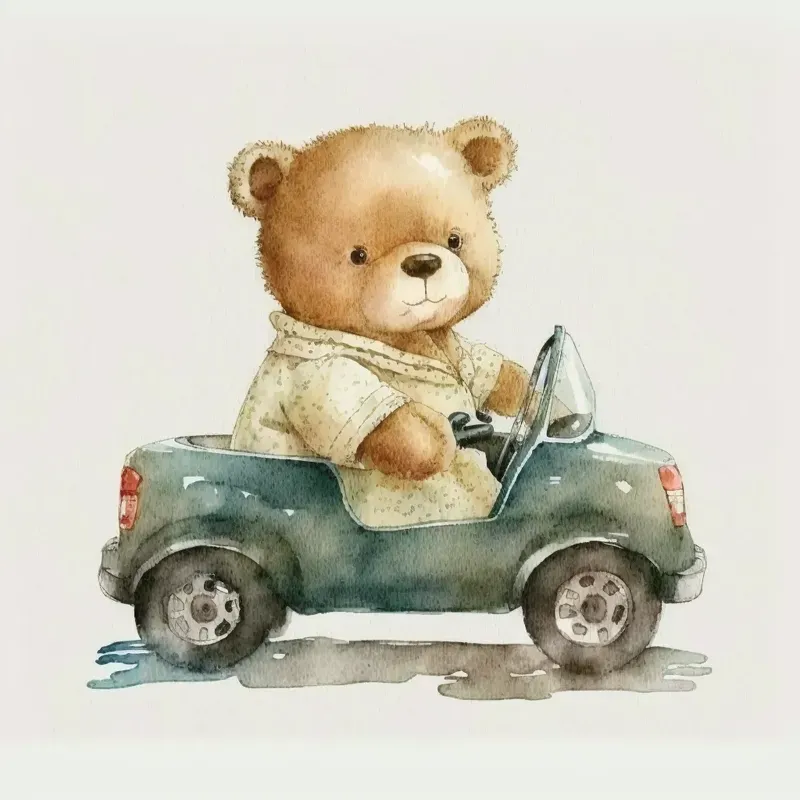 Car Driving Animals