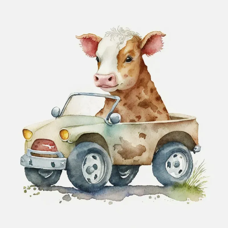 Car Driving Animals