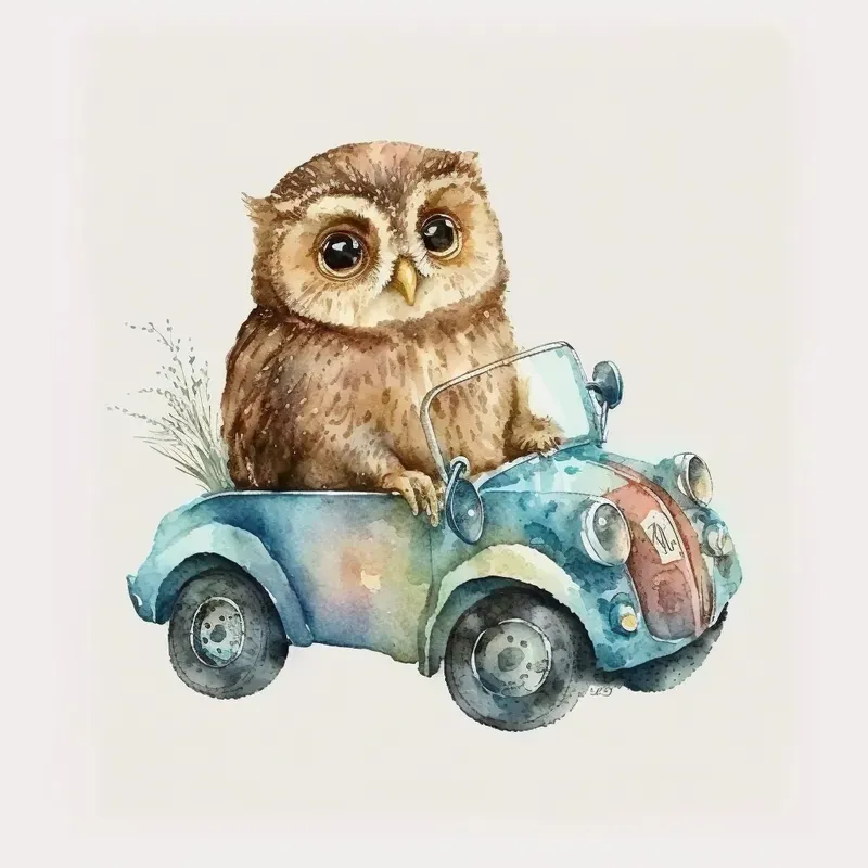 Car Driving Animals