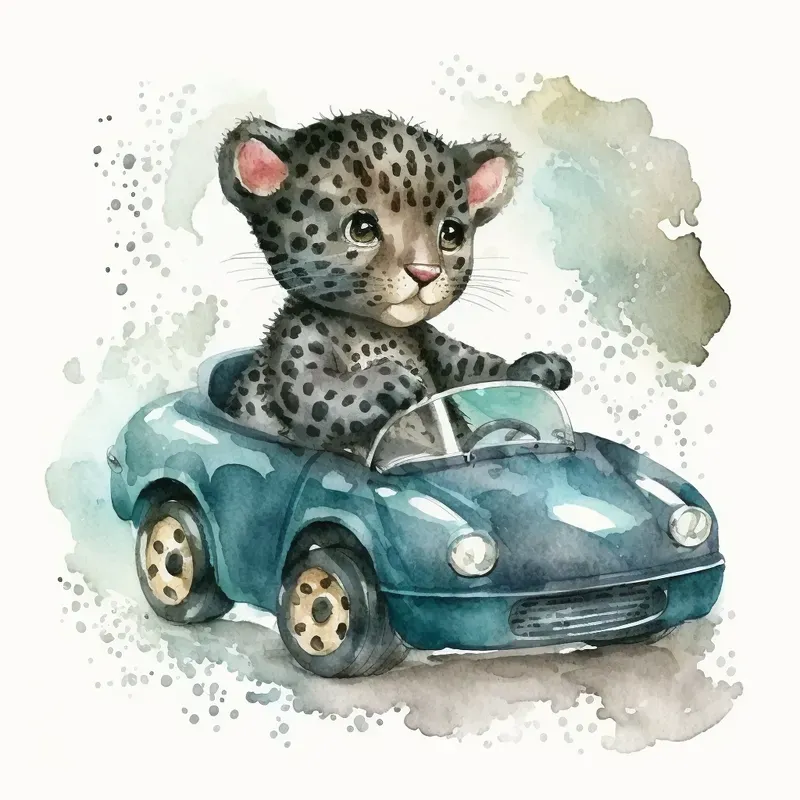 Car Driving Animals