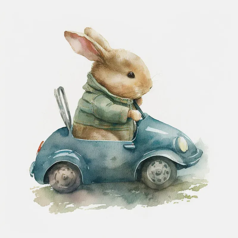 Car Driving Animals
