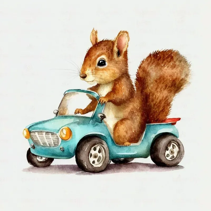 Car Driving Animals