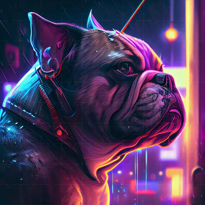 Neon Light Dogs