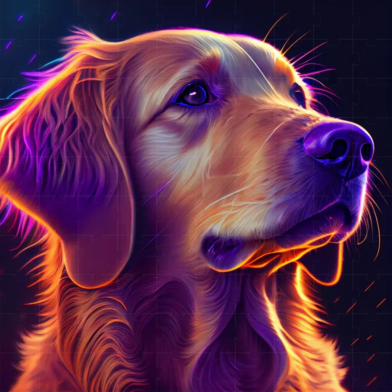 Neon Light Dogs