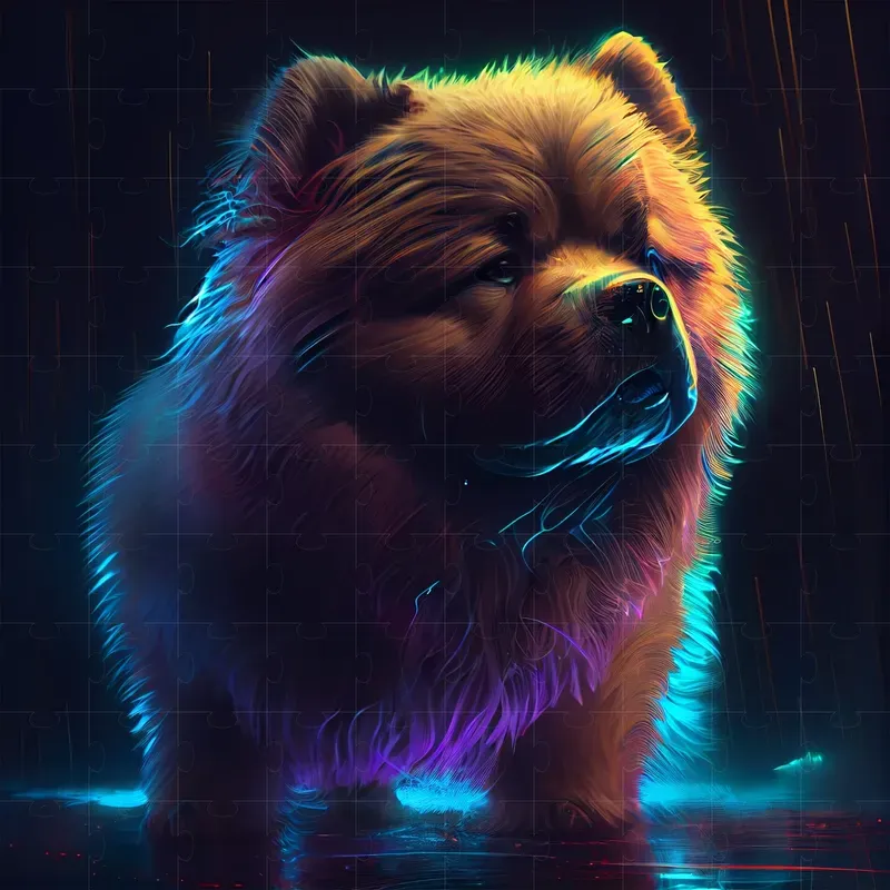 Neon Light Dogs