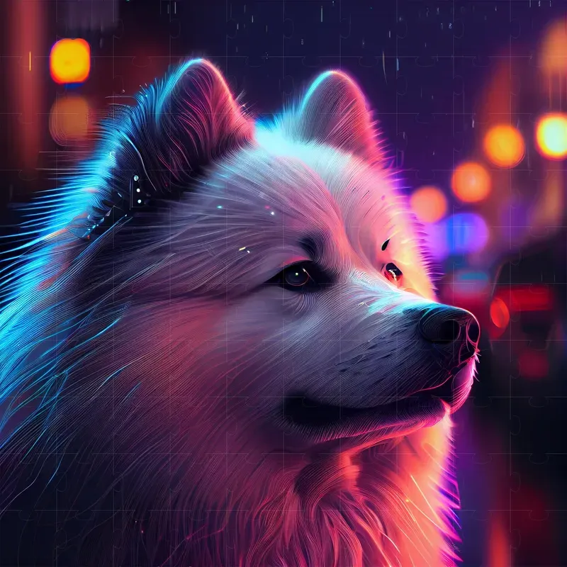 Neon Light Dogs
