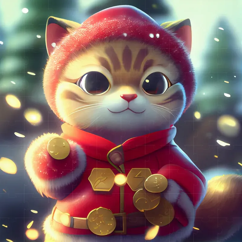 Cute Winter Edition Pixar Style Characters