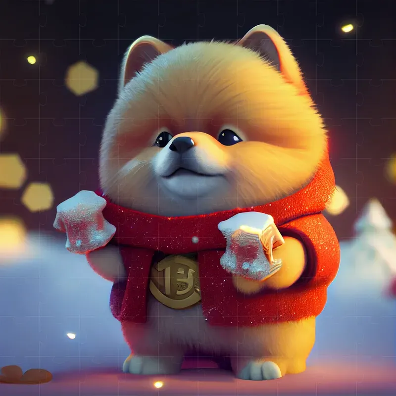 Cute Winter Edition Pixar Style Characters