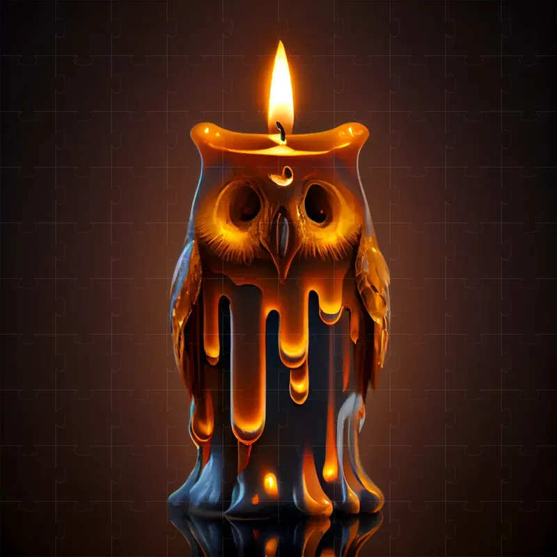 Melted Candles In Different Shapes
