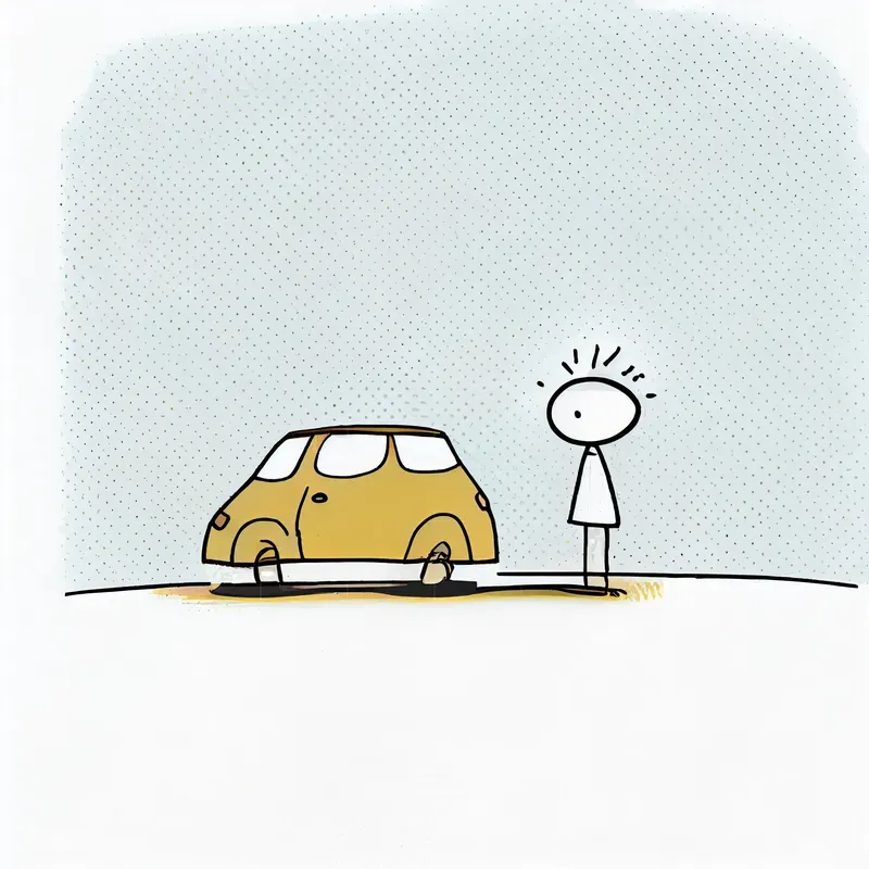 Drawing Line Art Stick Figure Style