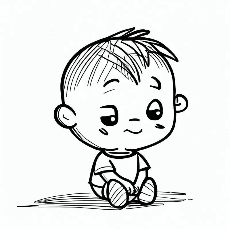 Cartoon Line Drawings