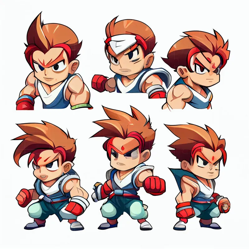 2D Cartoon Icons