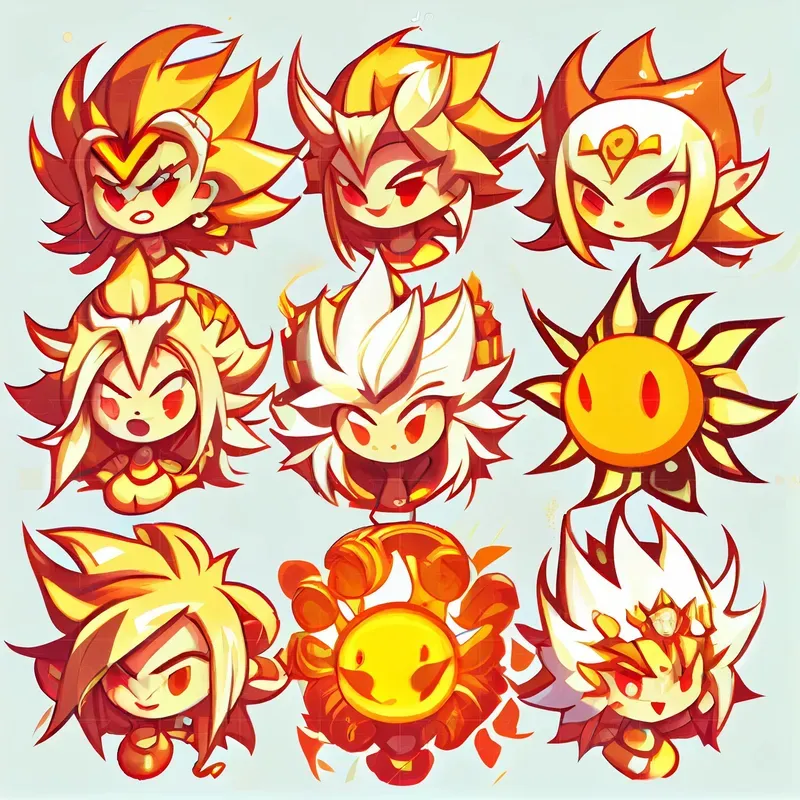 2D Cartoon Icons