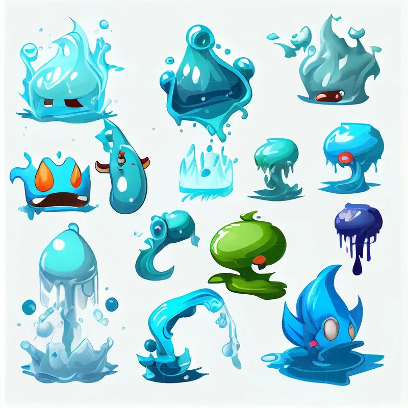 2D Cartoon Icons