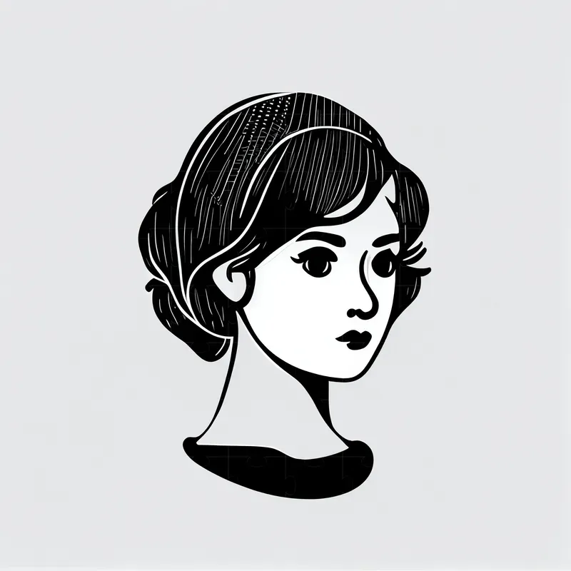 Black And White Outline Logos