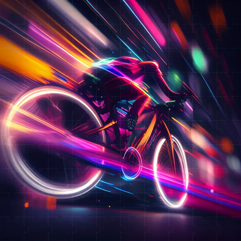 Neon Photographs With Motion Blur Effects
