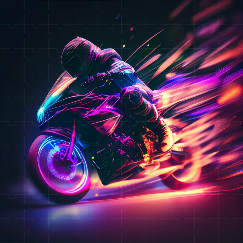 Neon Photographs With Motion Blur Effects