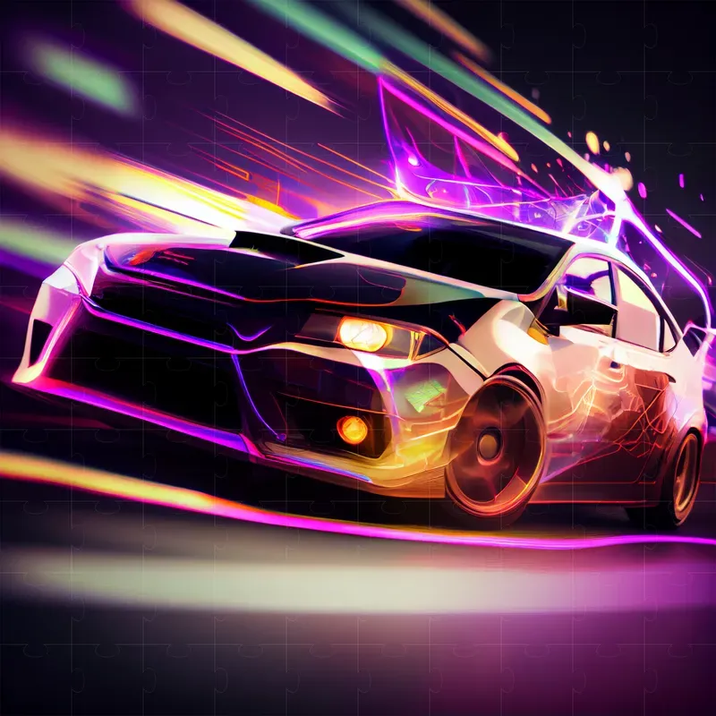 Neon Photographs With Motion Blur Effects