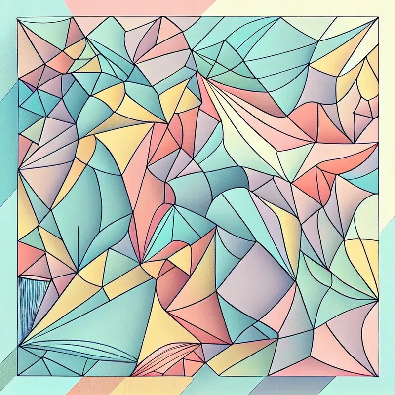 Pastel Line Drawings