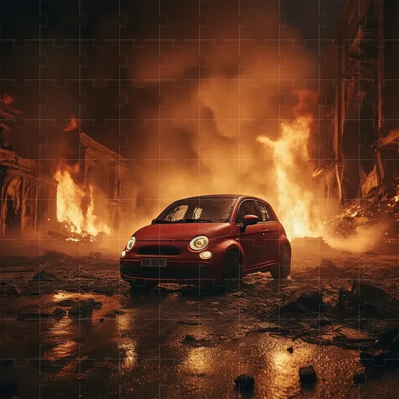 Cars On Fire