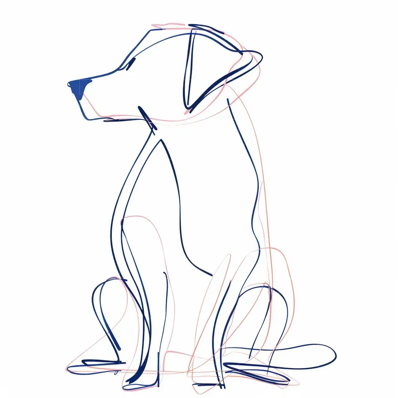 Continuous Line Drawing Art