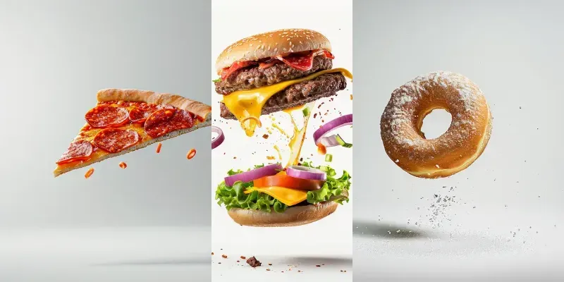 Food Flying Photographs generated by undefined