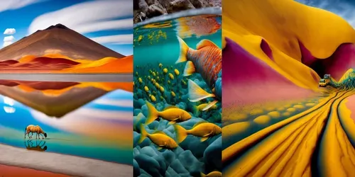 Beautiful Worlds generated by midjourney