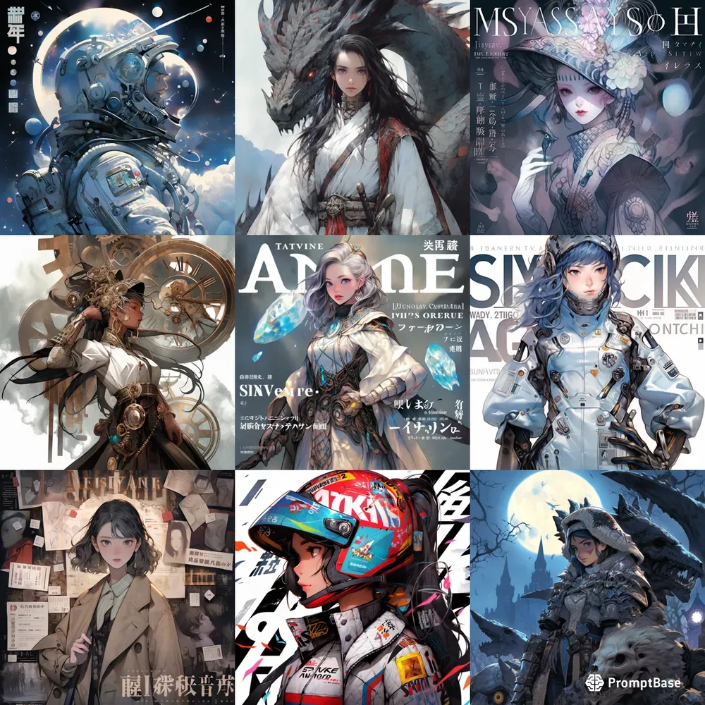 Captivating Anime Magazine Covers