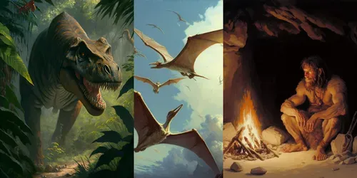 Prehistoric Illustrations generated by midjourney