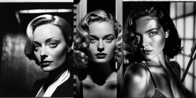 Black And White Photography Portraits generated by undefined