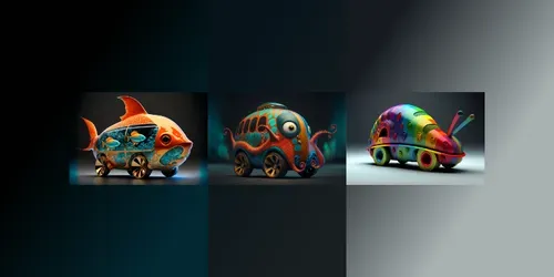 High Quality Animal Fusion Vehicles generated by midjourney
