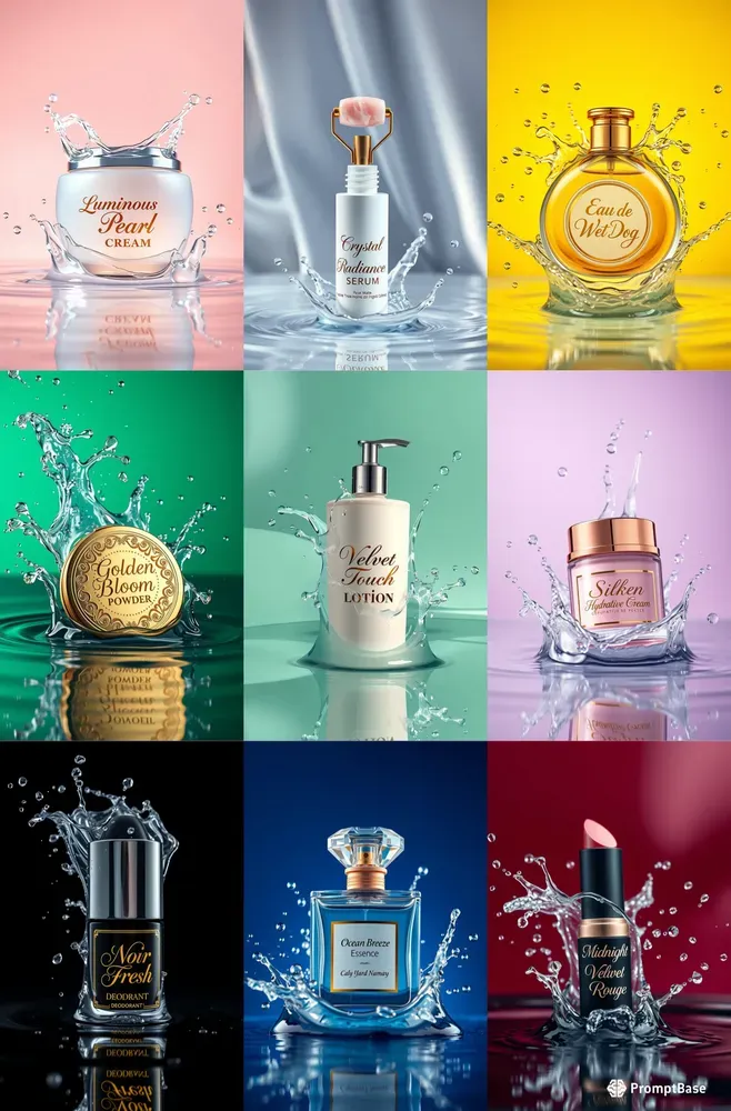 Luxury Cosmetic Splash Shots