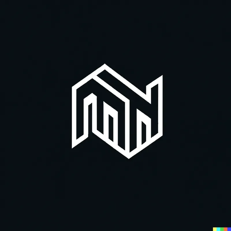 Flat 3D Coalescing Letters Logo